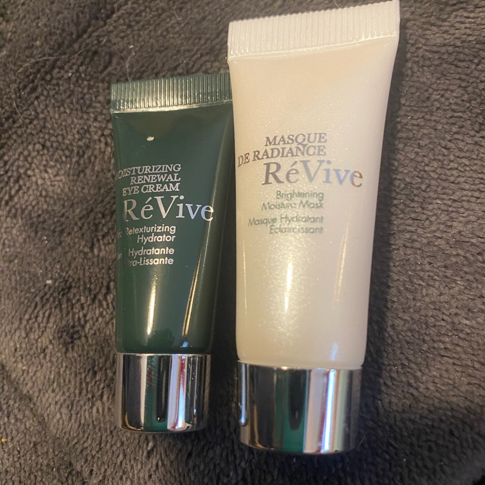 REVIVE sample skincare with bonus makeup bag